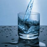 water pouring into glass